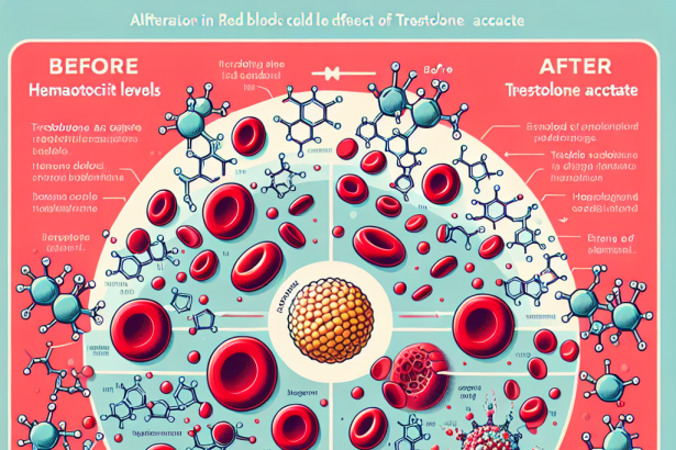 Hematocrit and red blood cell changes from trestolone acetato