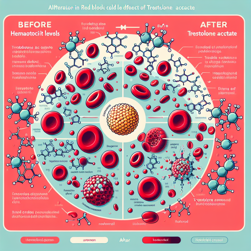 Hematocrit and red blood cell changes from trestolone acetato