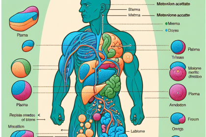 Volume of distribution of acetato di metenolone