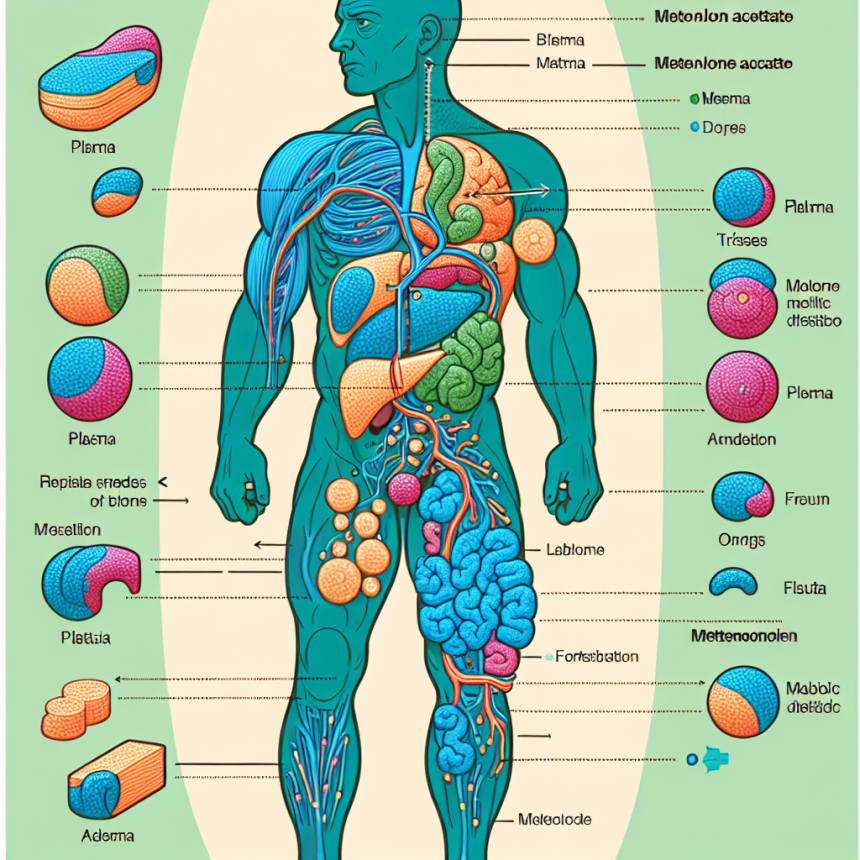 Volume of distribution of acetato di metenolone